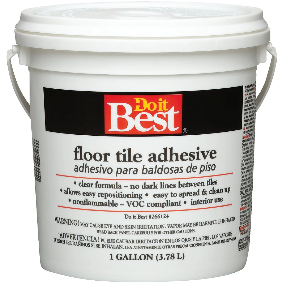 Secure Do it Clear Thin Spread Floor Tile Adhesive Gallon Powerful
