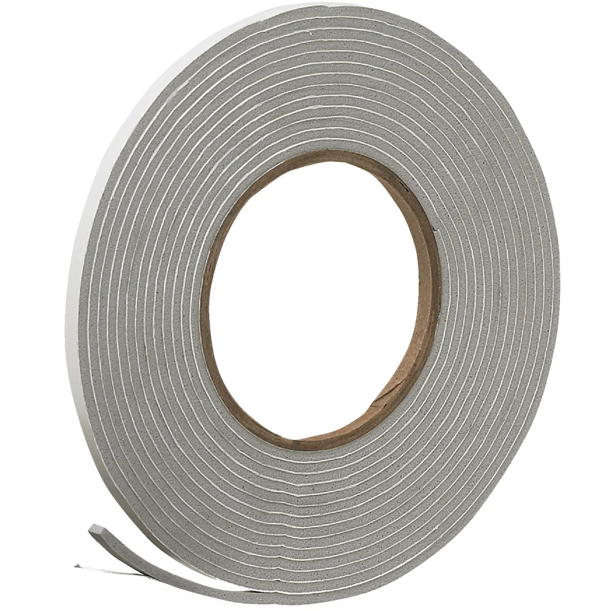 Advanced Do it 1 4 W x 1 8 T x 17′ L Gray Foam Weatherstrip Tape Excellent