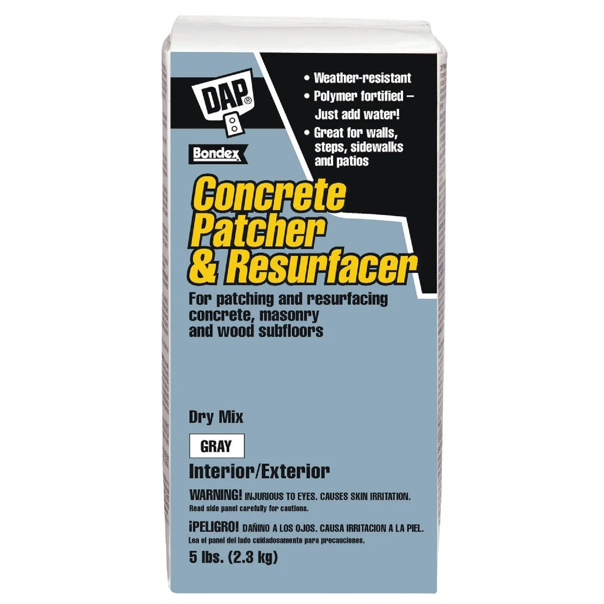 Durable Dap Bondex 5 Lb Dry Mix – Gray Concrete Patch User-Friendly