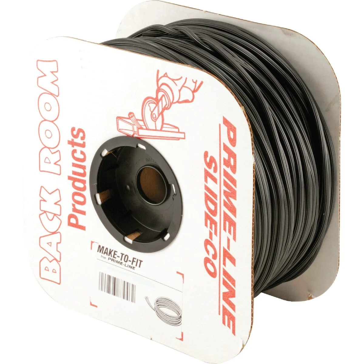 Secure Prime-Line 0.185 In. Dia. x 500 Ft. L. Black Vinyl Screen Retainer Spline Contemporary