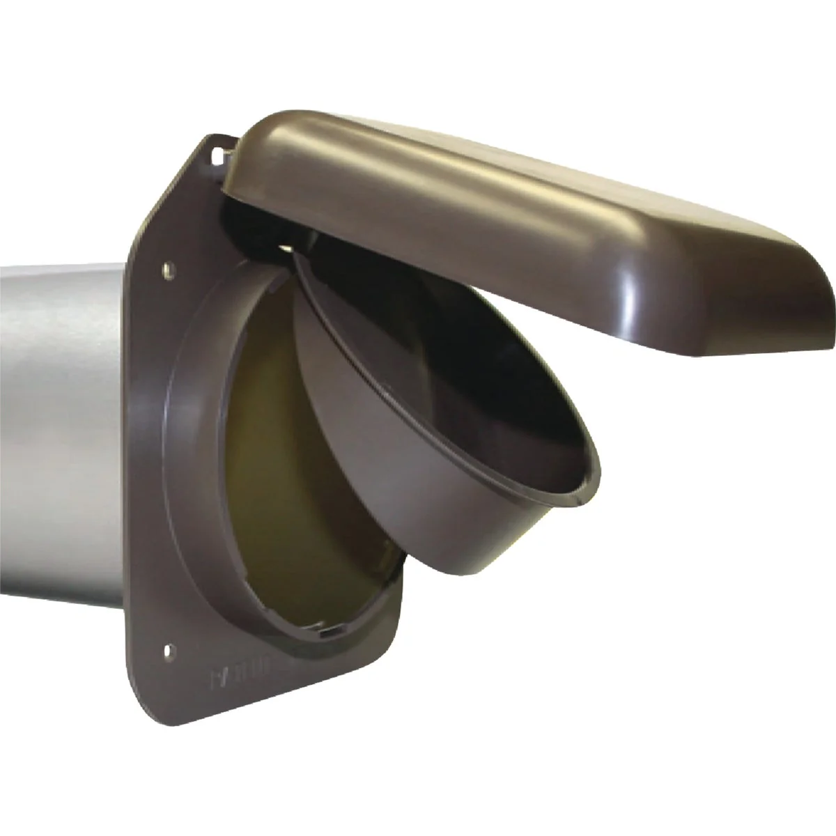 Carefully Designed No-Pest 4 In. Brown Plastic Low Profile Dryer Vent Hood Luxury