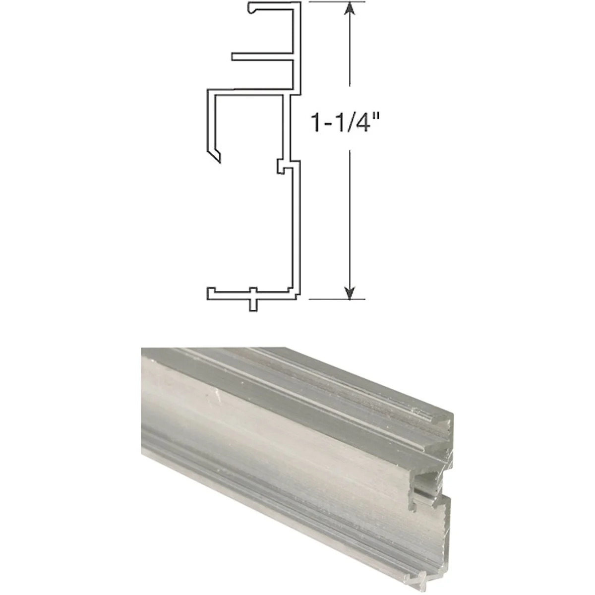 Smooth Prime-Line Make-2-Fit 1-1 4 x 72 Mill Aluminum Triple Track Screen Frame Effective