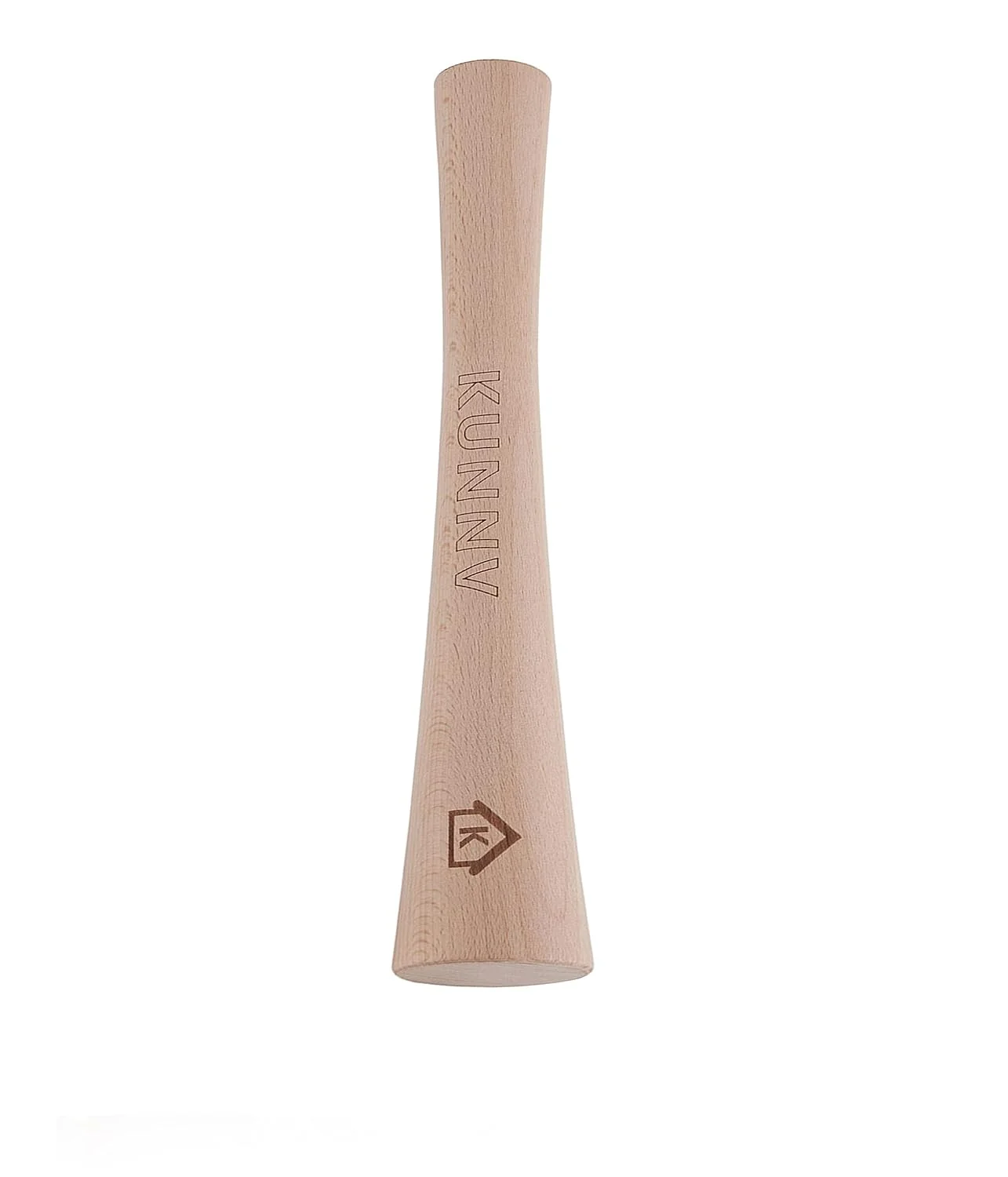 Classic 12 inch beech Wood Sauerkraut Pounder Wood Stomper Pusher Green