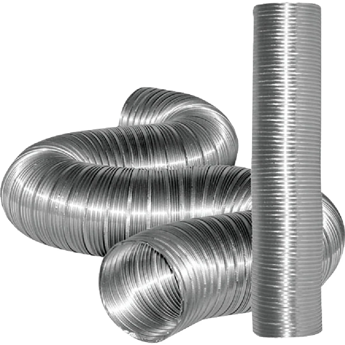 Recyclable Dundas Jafine 3 In. x 8 Ft. Aluminum Semi-Rigid Dryer Duct Smooth