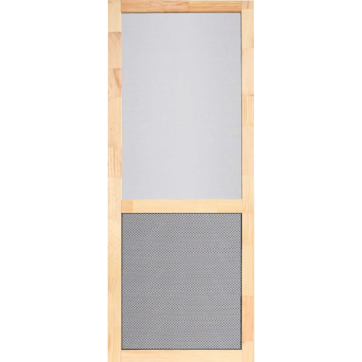 Consistent Screen Tight Century Pet Guard 36 In. W x 80 In. H Natural Wood Screen Door Premium