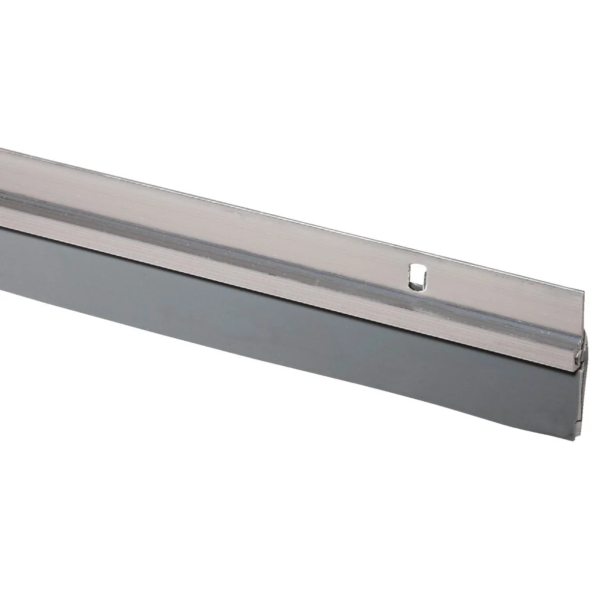 Enhanced M-D 1-1 4 In. x 36 In. Silver Economy Aluminum Vinyl Door Sweep Refined