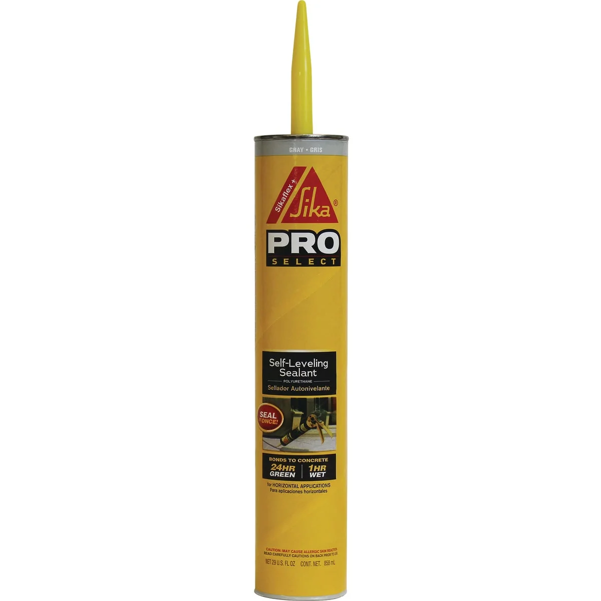 Soft Sikaflex Self-Leveling Sealant 29 Oz. Gray Concrete Sealant Safe