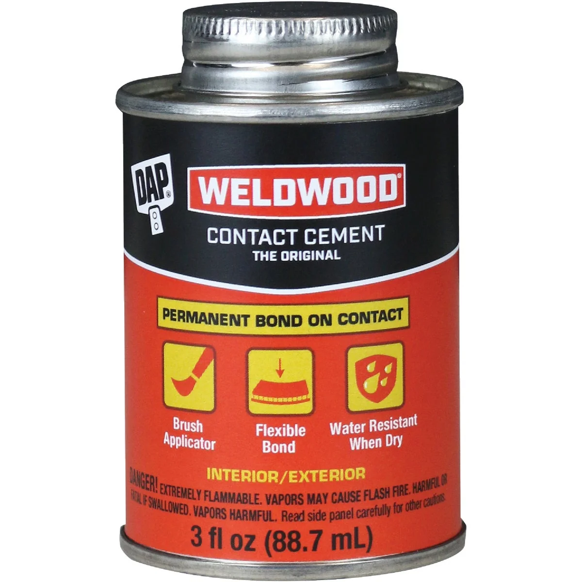 Reusable DAP Weldwood 3 Oz. Liquid Contact Cement Convenient