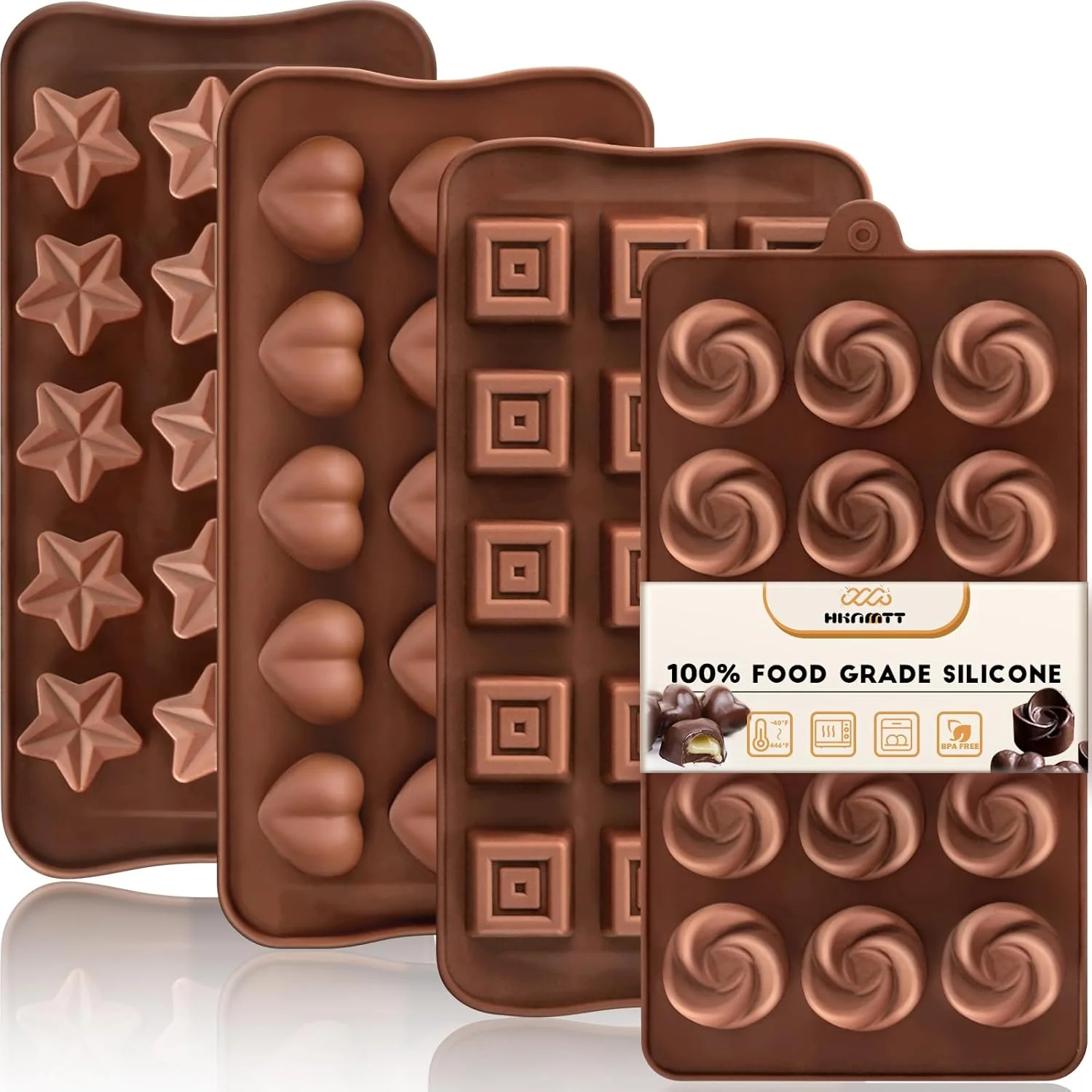 Durable Silicone Chocolate Molds Set Classic