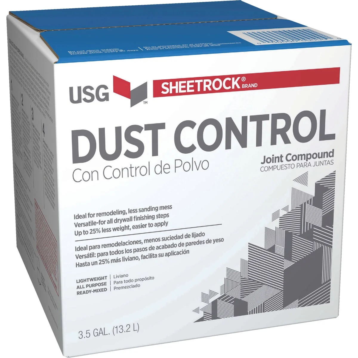 Safe Sheetrock 3.5 Gal. Box Pre-Mixed Lightweight All-Purpose Dust Control Drywall Joint Compound Comfortable