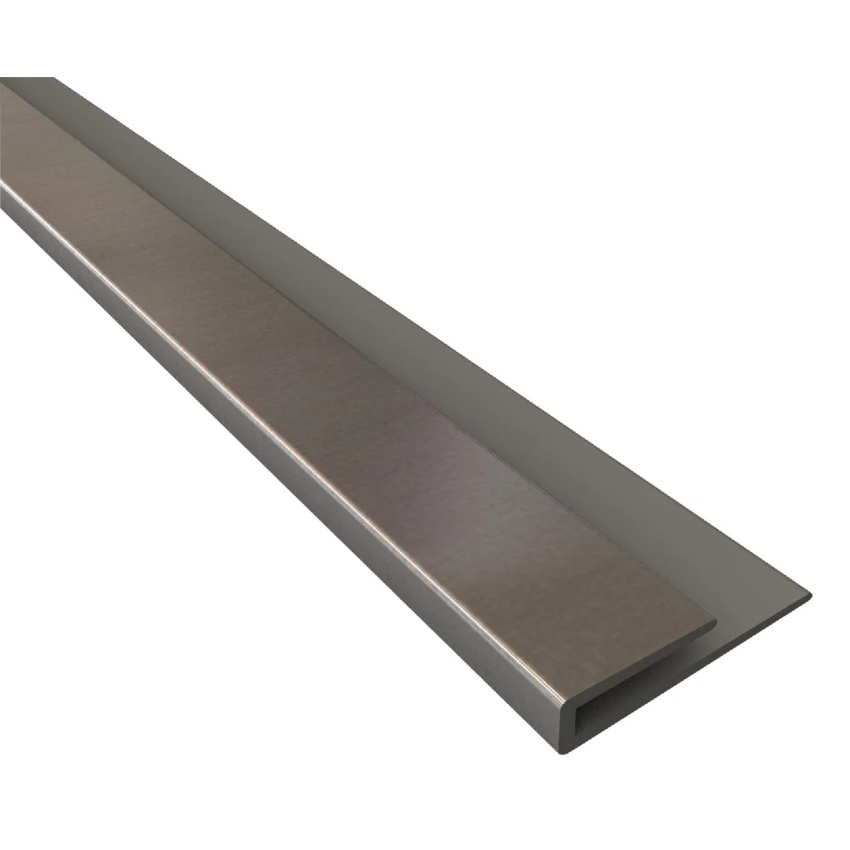 Detailed Fasade 18 In. Thermoplastic J-Edge Backsplash Trim Brushed Aluminum Professional
