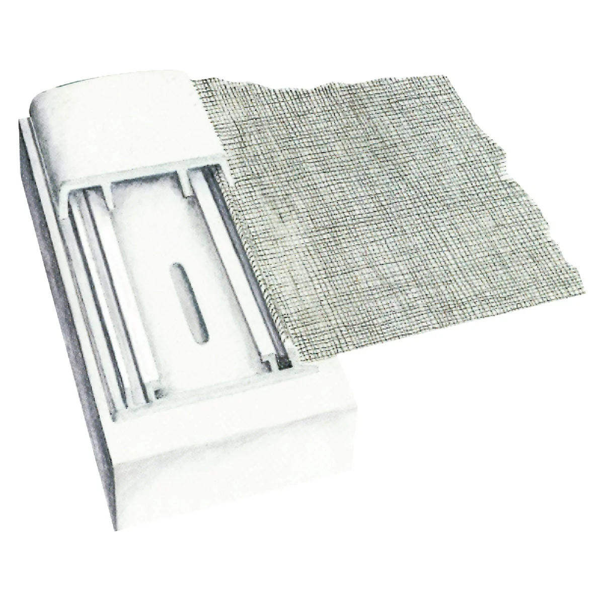 High-Grade Screen-Tight 1-1 2 In. W. x 8 Ft. L. White Vinyl Cap Component Practical