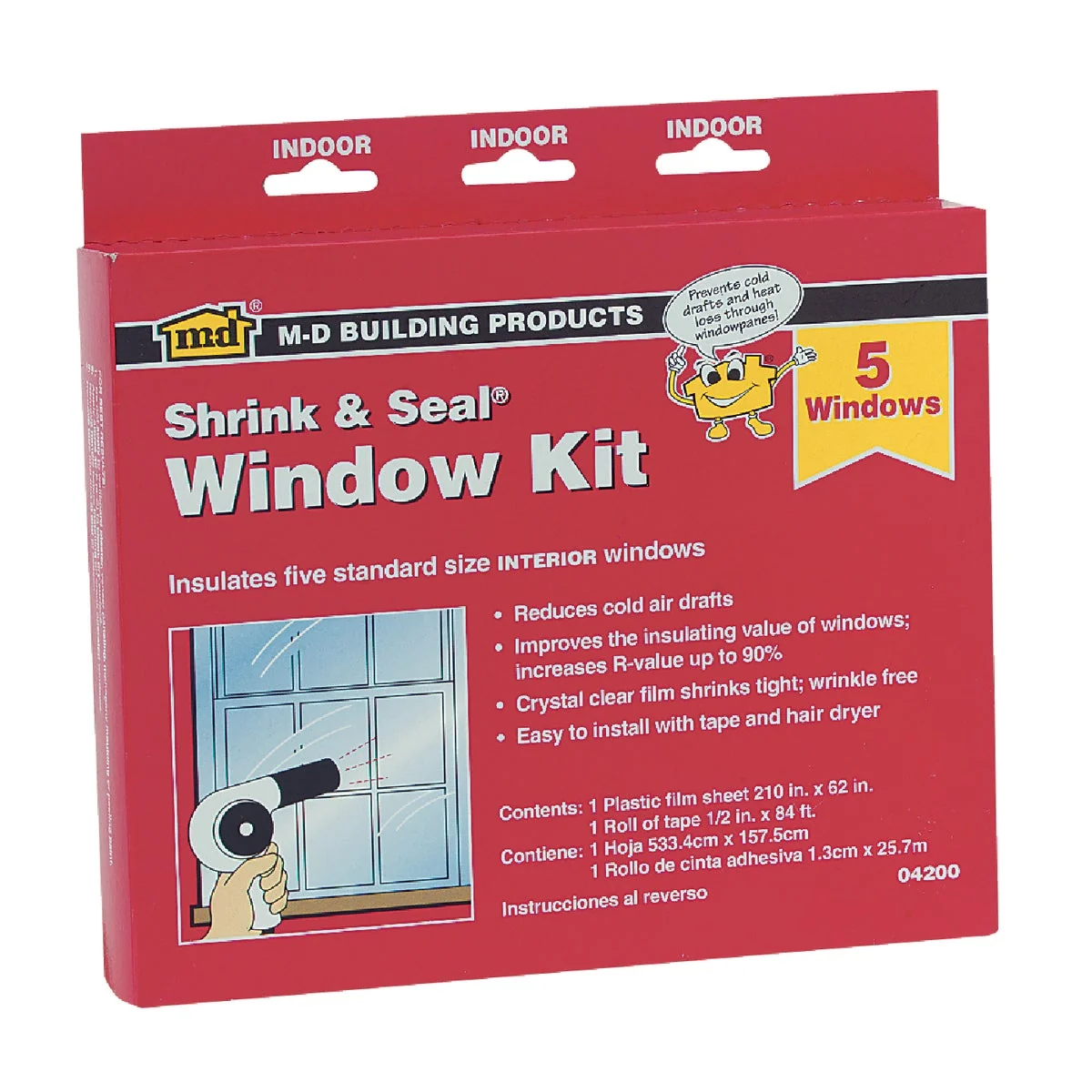 Proven M-D 210 In. x 62 In. Indoor Window Insulation Kit Flexible