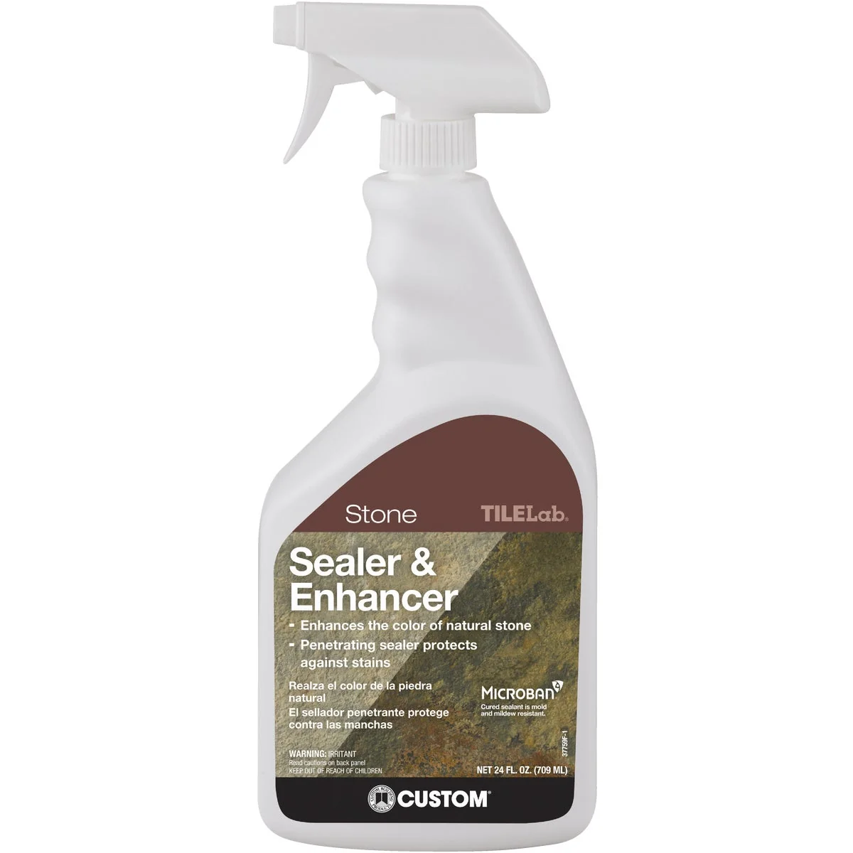 Responsible Custom Building Products TILELab 24 Oz. Stone Tile Sealer Enhancer Fine