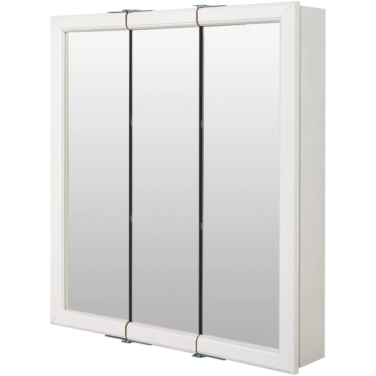 Selected Zenith Zenna Home White 24 In. W x 28 In. H x 6 In. D Tri-View Surface Mount Medicine Cabinet Minimalist