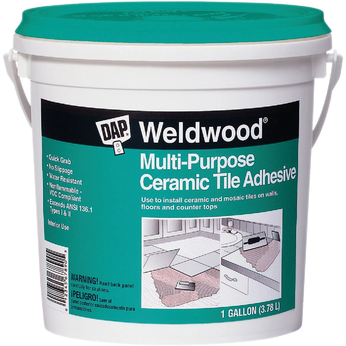 Carefully Designed DAP Weldwood 1 Gal. Multi-Purpose Ceramic Tile Adhesive Exclusive