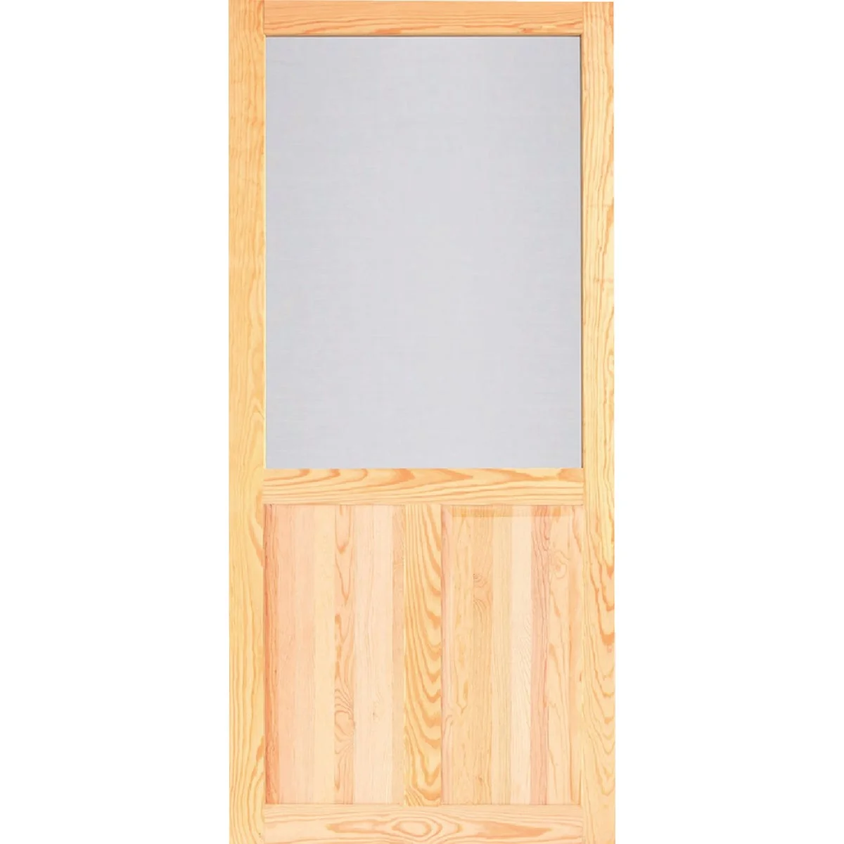 Official Screen Tight Pioneer 32 In. W x 80 In. H x 1 In. Thick Natural Wood Screen Door Specialty
