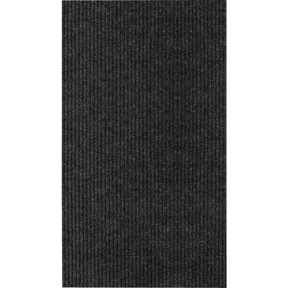 Unique Multy Home Concord 2 Ft. x 5 Ft. Charcoal Carpet Utility Floor Mat Indoor Outdoor High-Performance
