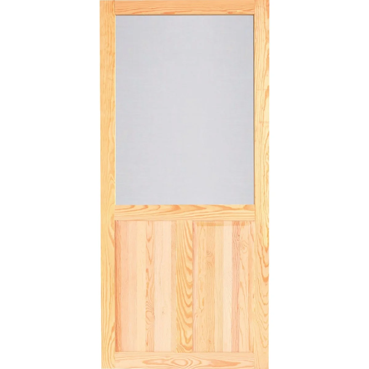 Exclusive Screen Tight Pioneer 36 In. W x 80 In. H x 1 In. Thick Natural Wood Screen Door Pure