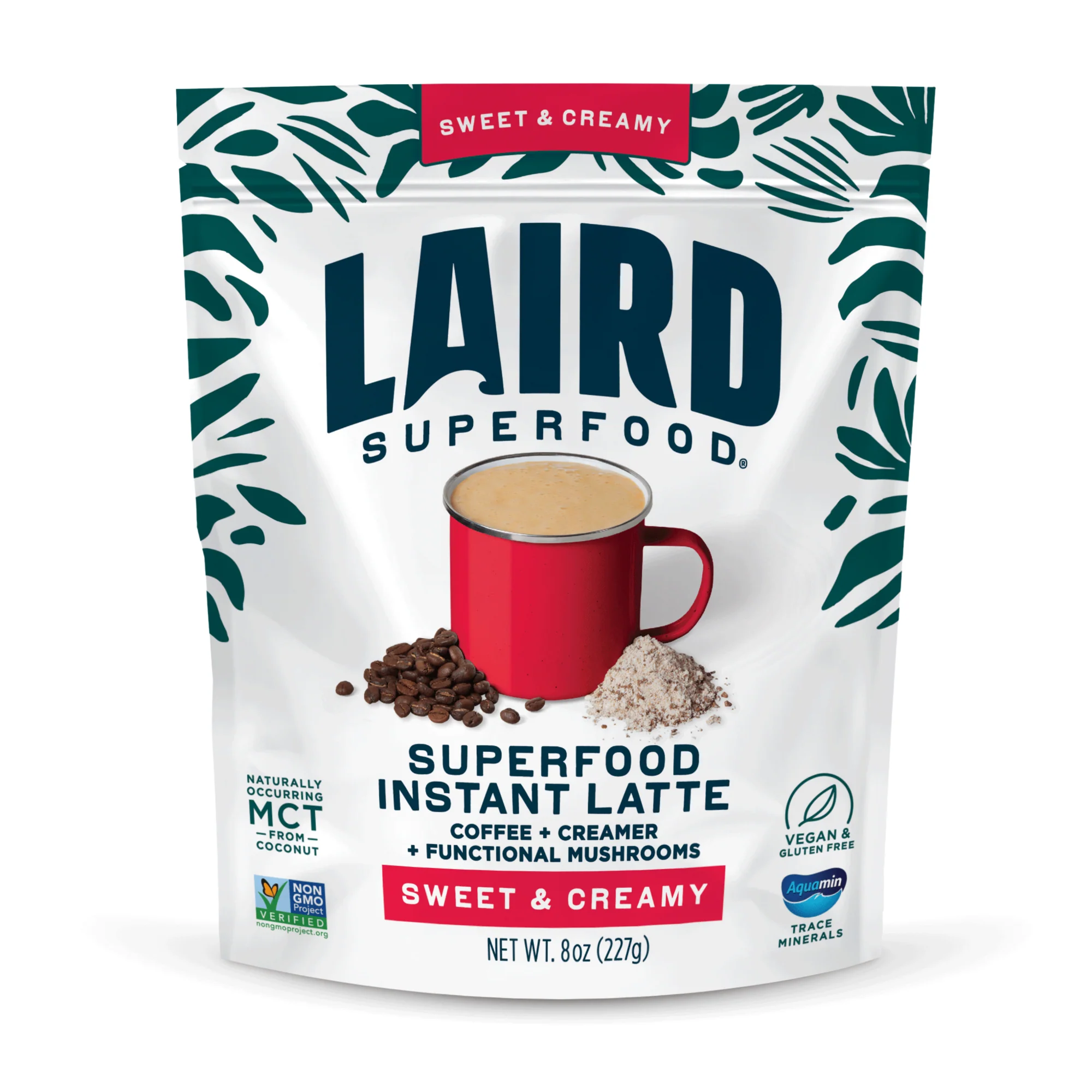 Recyclable Laird Superfood Sweet Creamy Instant Latte High-Quality