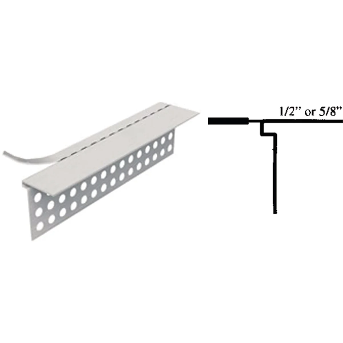 Responsible ClarkDietrich 1 2 In. x 10 Ft. Vinyl Rip-Bead L-Trim Corner Bead Qty 50 Pcs. High-Quality
