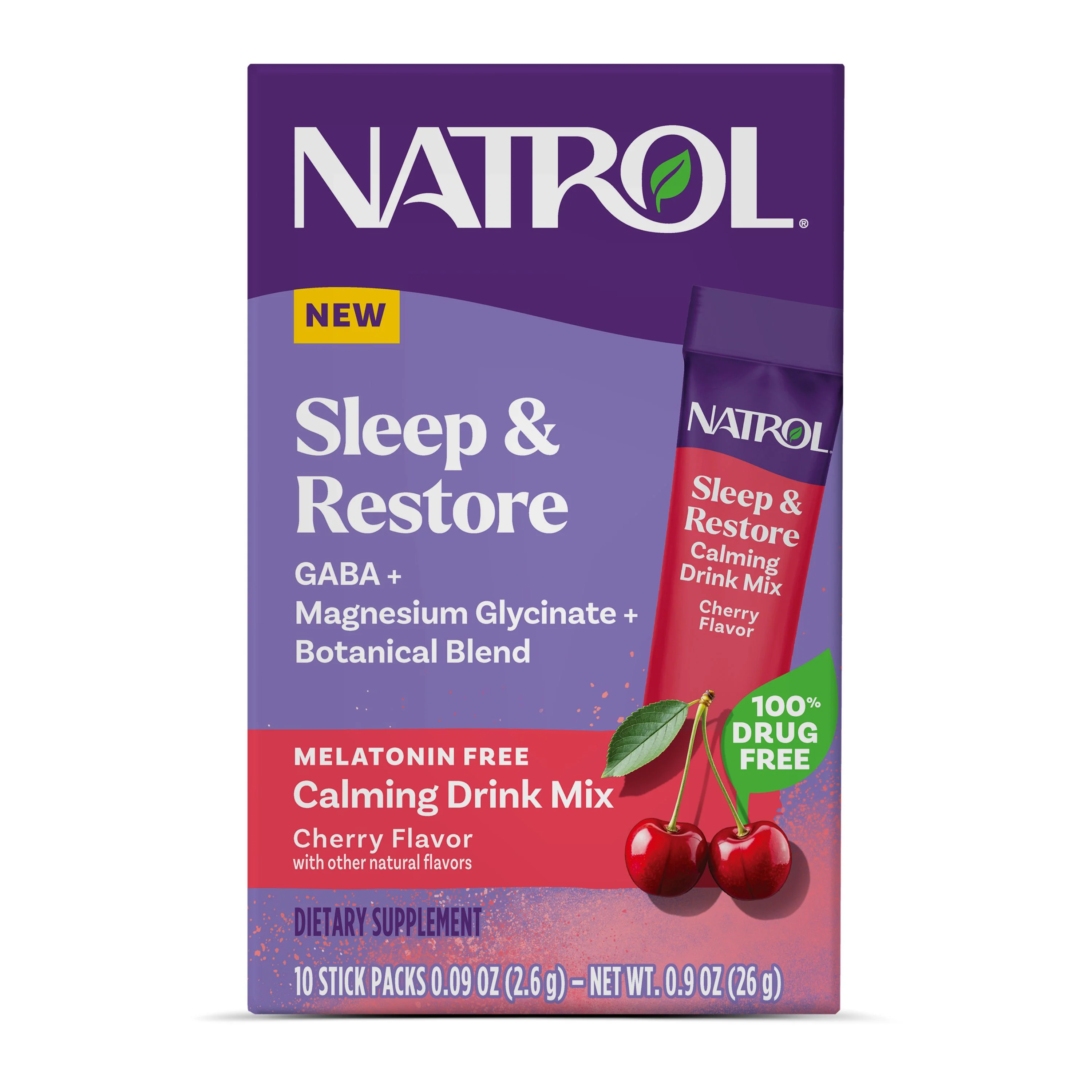 Consistent Natrol Sleep Restore Calming Drink Mix Melatonin Comfortable