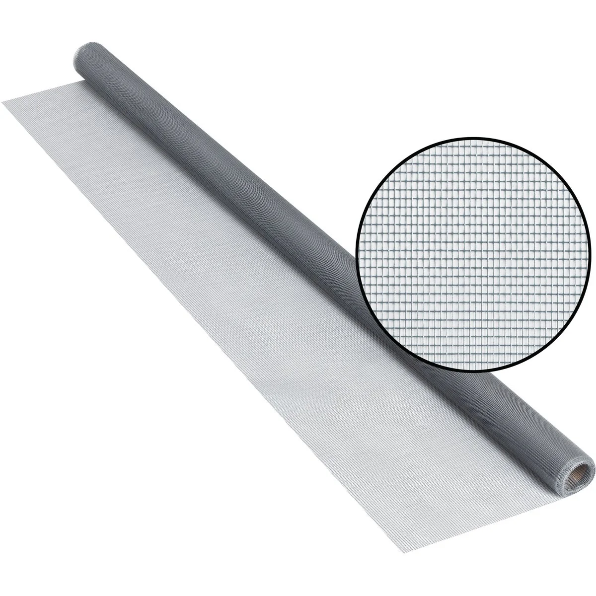 Natural Phifer 48 In. x 84 In. Gray Fiberglass Screen Cloth Ready Rolls High-Performance
