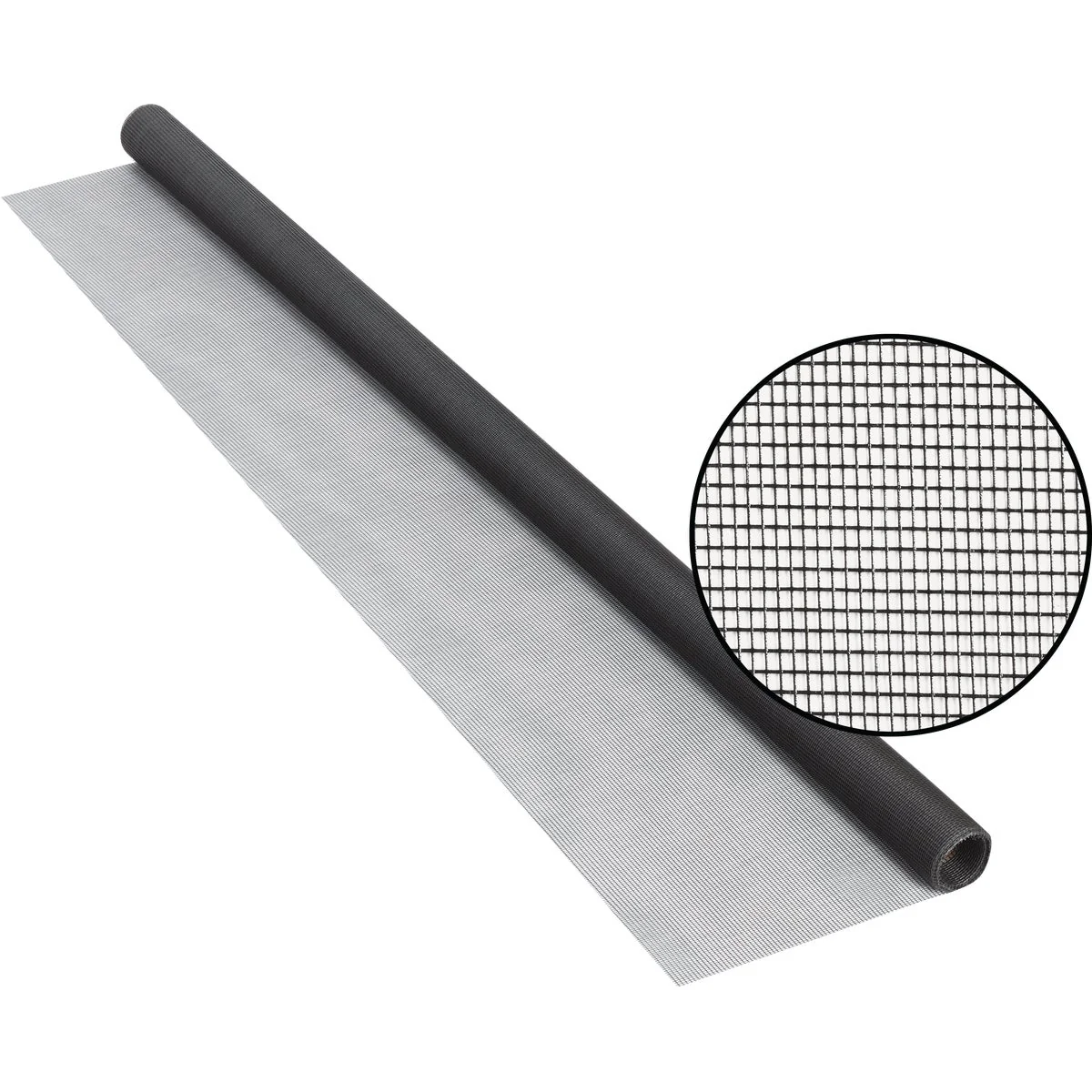 Dependable Phifer 36 In. x 84 In. Charcoal Fiberglass Screen Cloth Ready Rolls Excellent