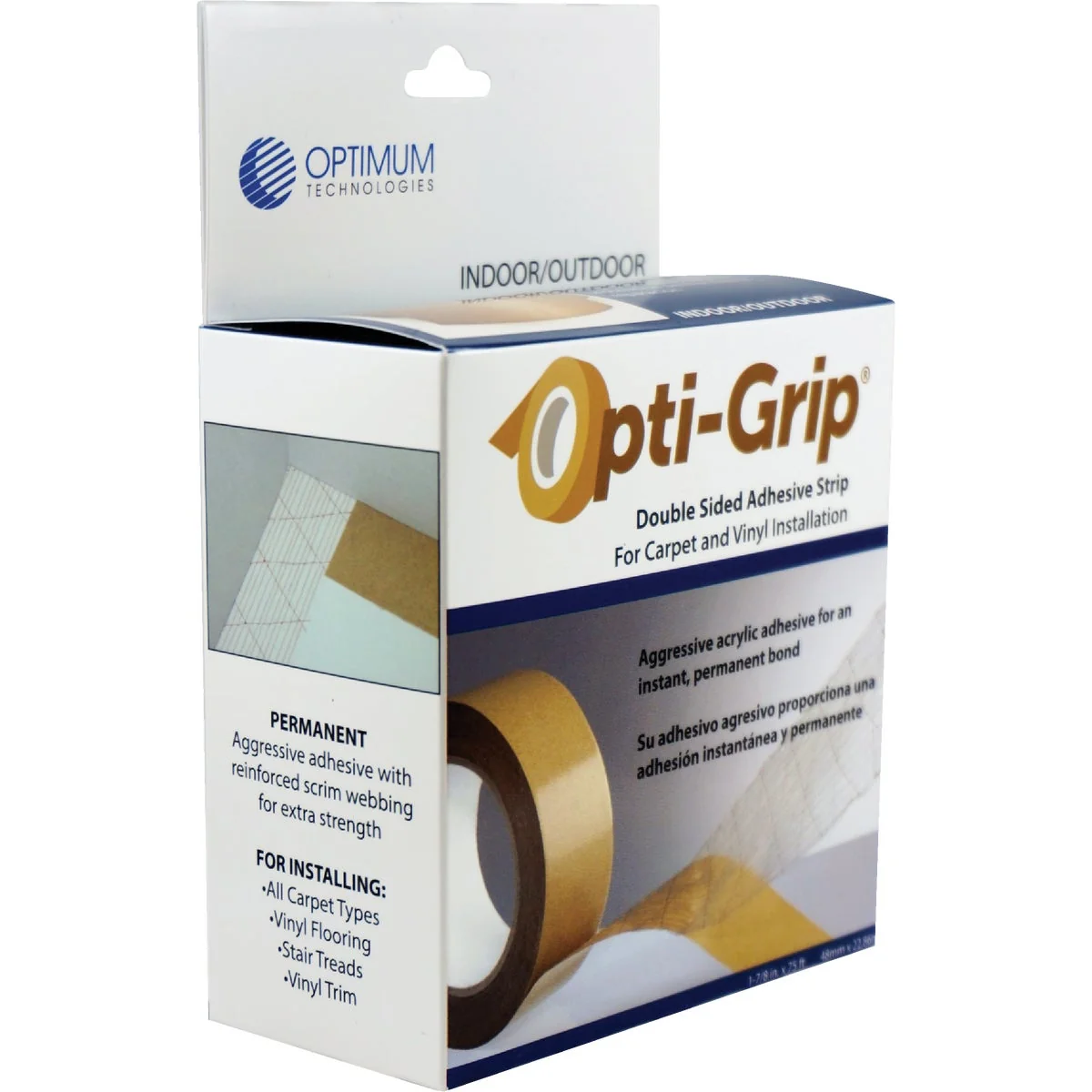 Dependable LIFESAFE 1.88 In. x 75 Ft. Indoor Carpet Vinyl Carpet Tape Versatile