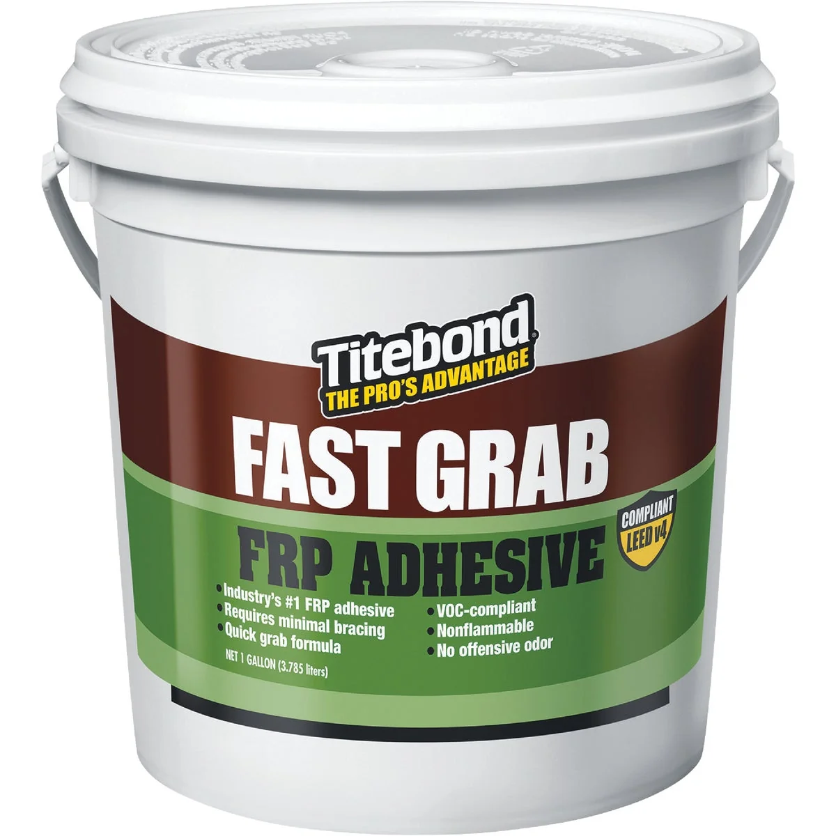 Environmentally Friendly Titebond GREENchoice FAST GRAB 1 Gal. FRP Panel Adhesive Original