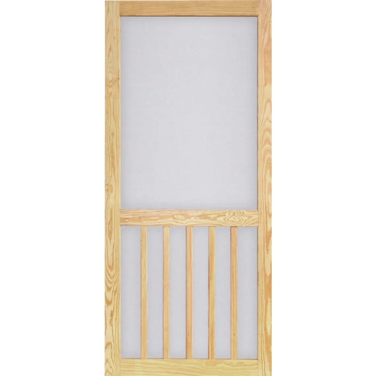Solid Screen Tight Timberline 32 In. W x 81 In. H x 1 In. Thick Pressure Treated Wood Screen Door Sophisticated