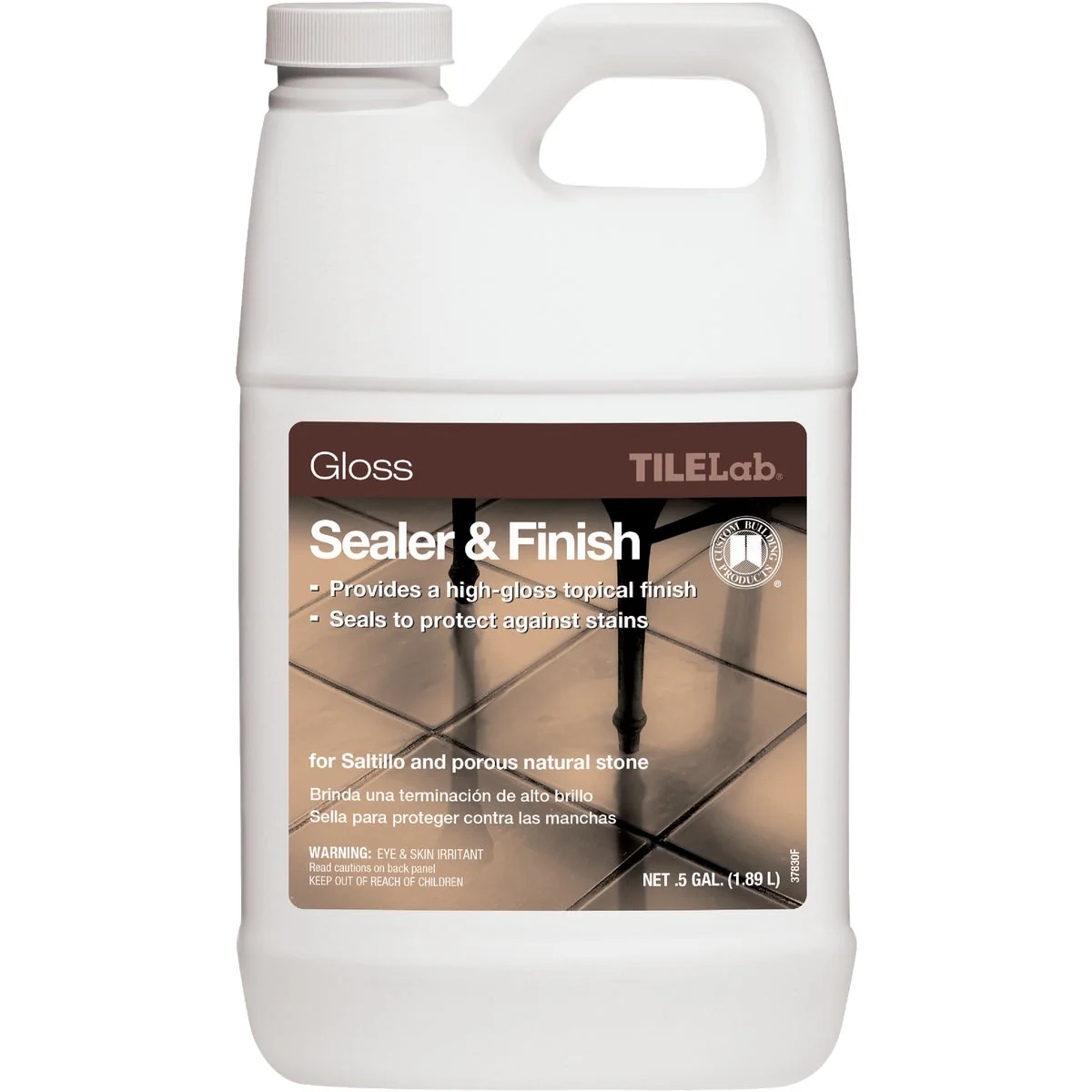 Consistent Custom Building Products TILELab 1 2 Gal. Gloss Tile Sealer Finish Premium Material