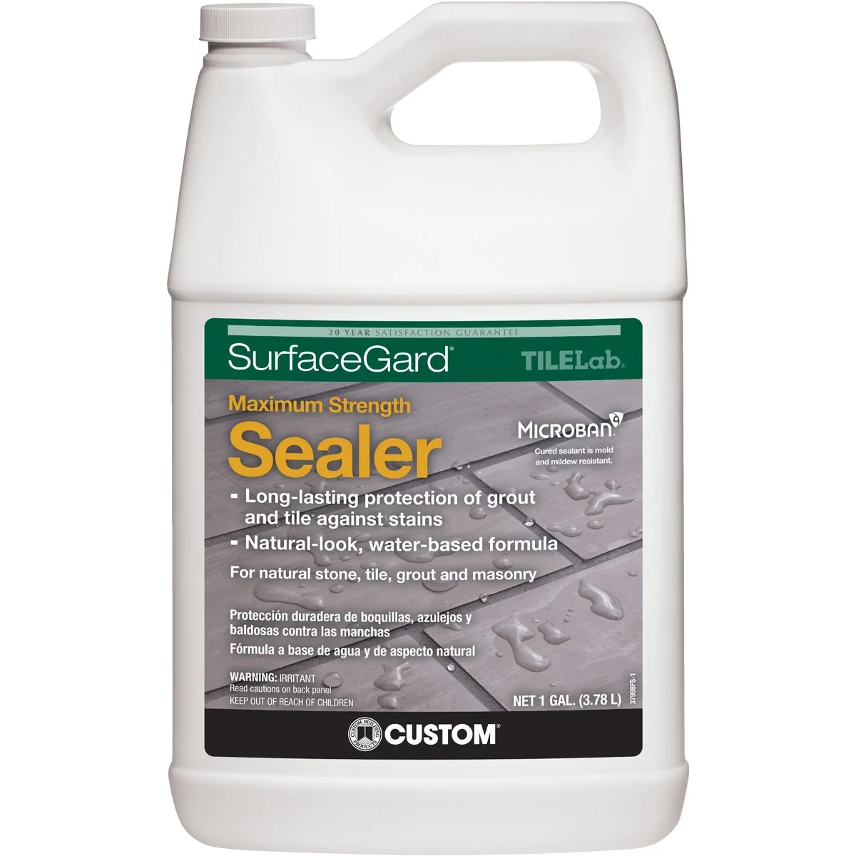 Casual Custom Building Products TILELab Surfacegard Gallon Grout Tile Sealer Quality