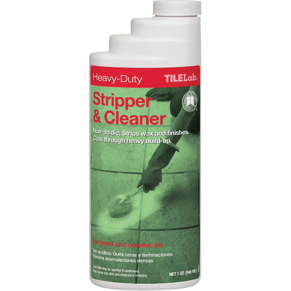Enhanced TileLab 1 Qt. Heavy-Duty Stone Tile Stripper Cleaner Solid