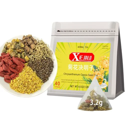 Trendy Chrysanthemum Cassia Seed Tea Bags 40 Count Traditional
