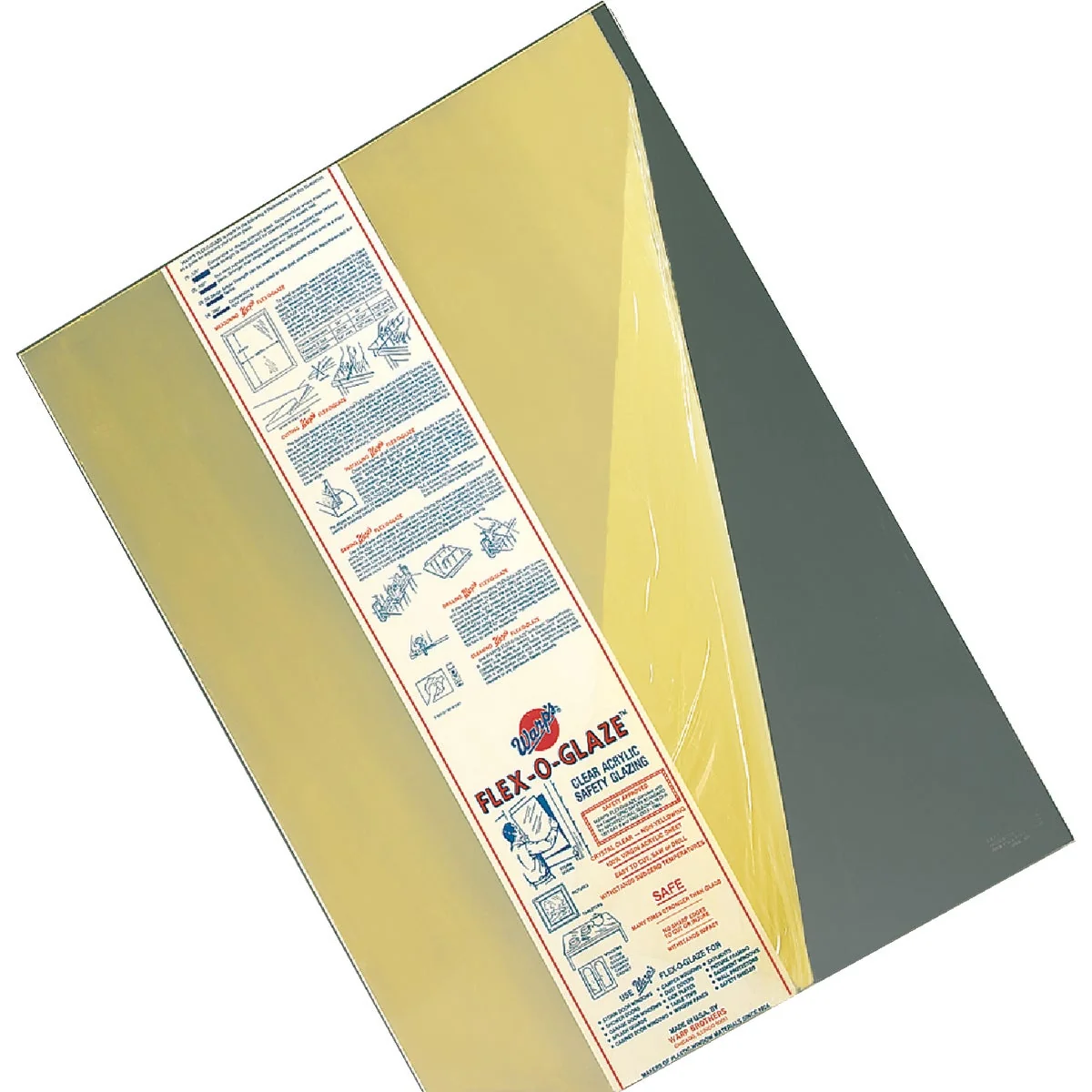 Versatile Warp’s Flex-O-Glaze 36 x 72 x 0.100 1 10 Clear Acrylic Sheet Green