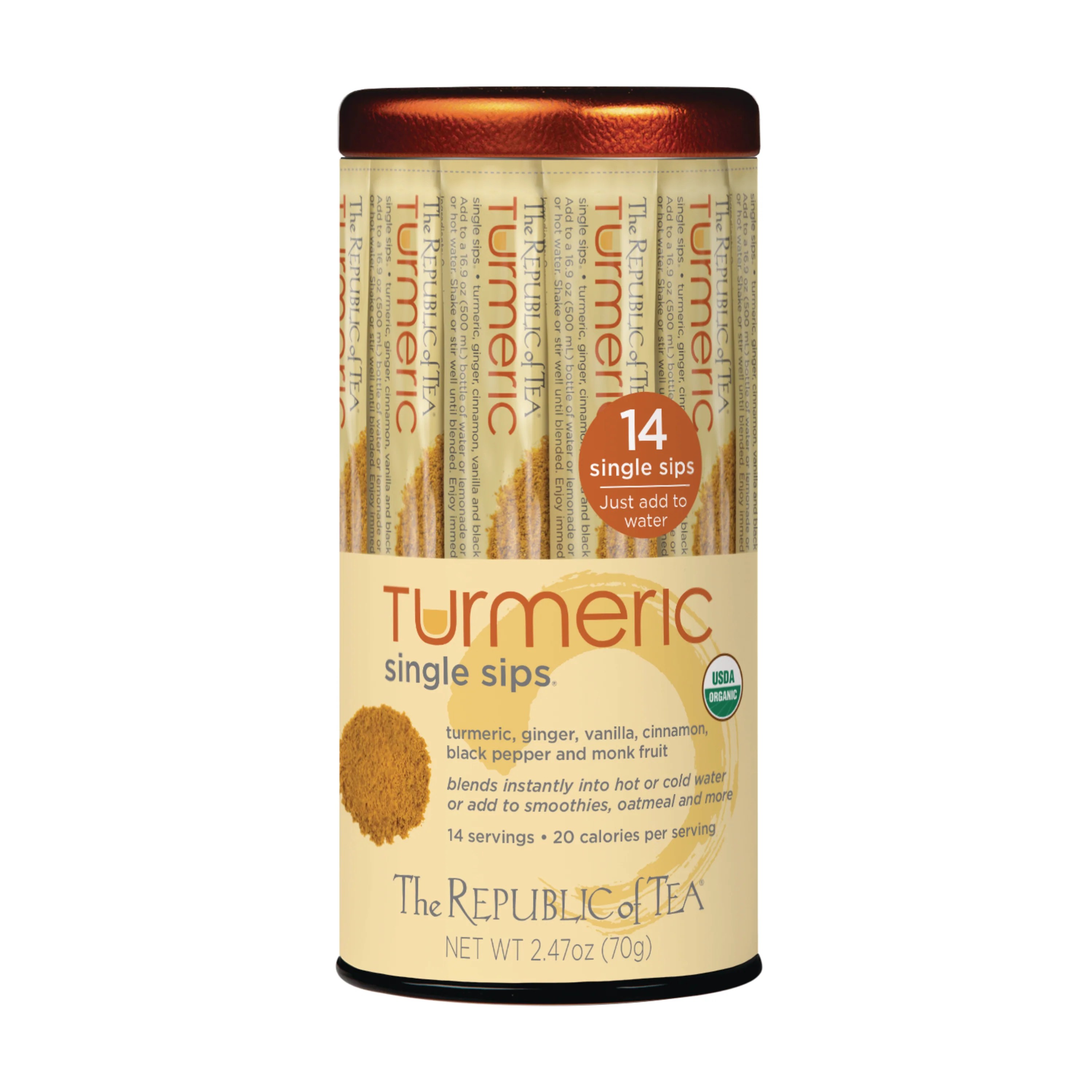 Exceptional The Republic of Tea Organic Turmeric Single Sips Tea Detailed