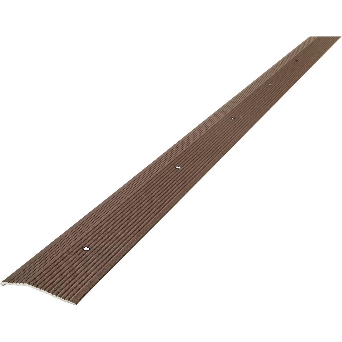 Fine Crafted M-D Forest Brown Fluted 2 In. x 36 In. Aluminum Carpet Trim Natural