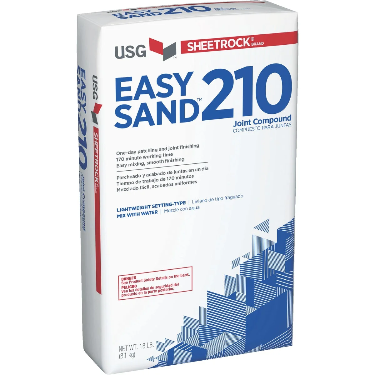 Premium Sheetrock Easy Sand 210 Lightweight Setting Type 18 Lb. Drywall Joint Compound Modern