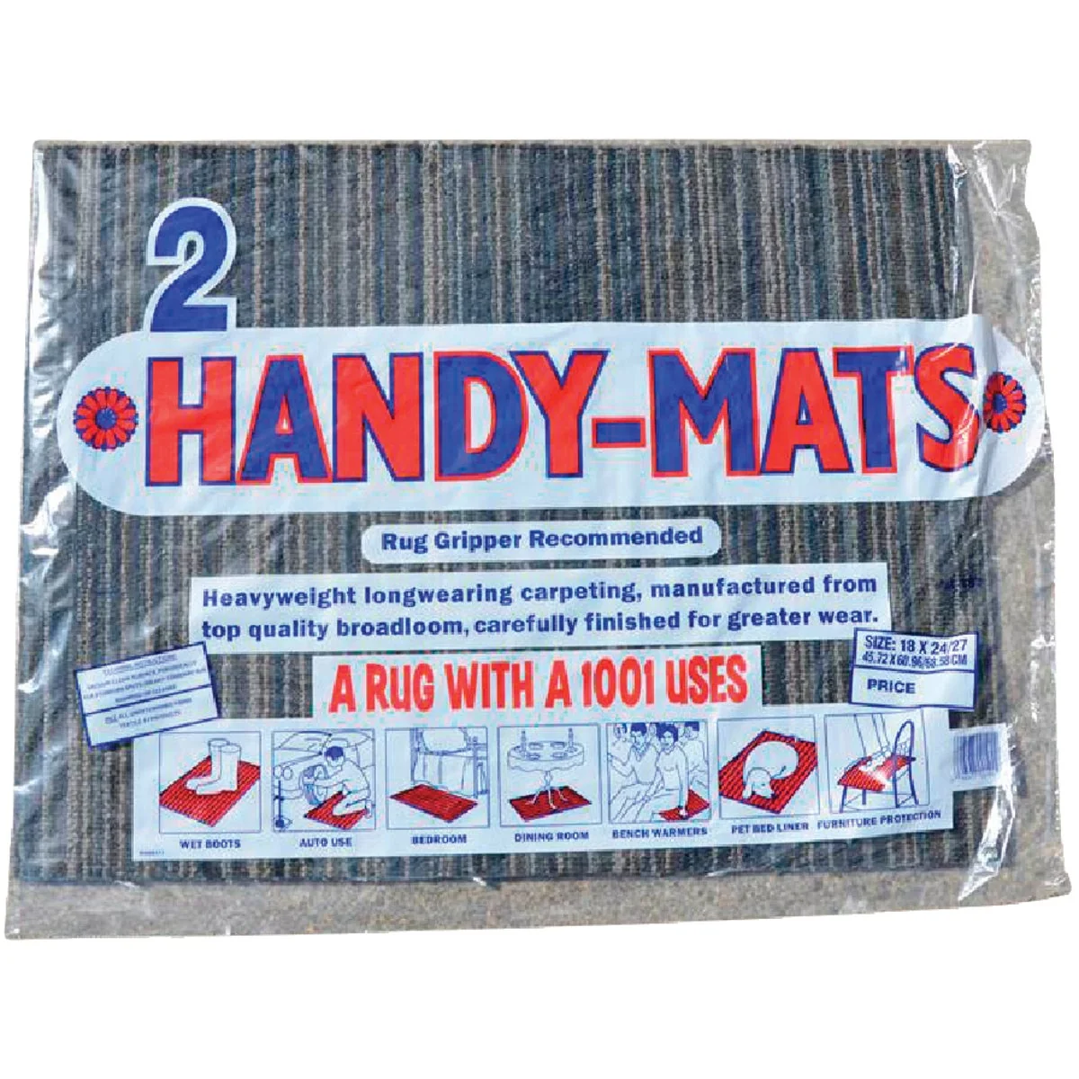 Innovative Garland Rug 18 In. x 24 27 In. Assorted Colors Mat Rug 2-Pack Fine