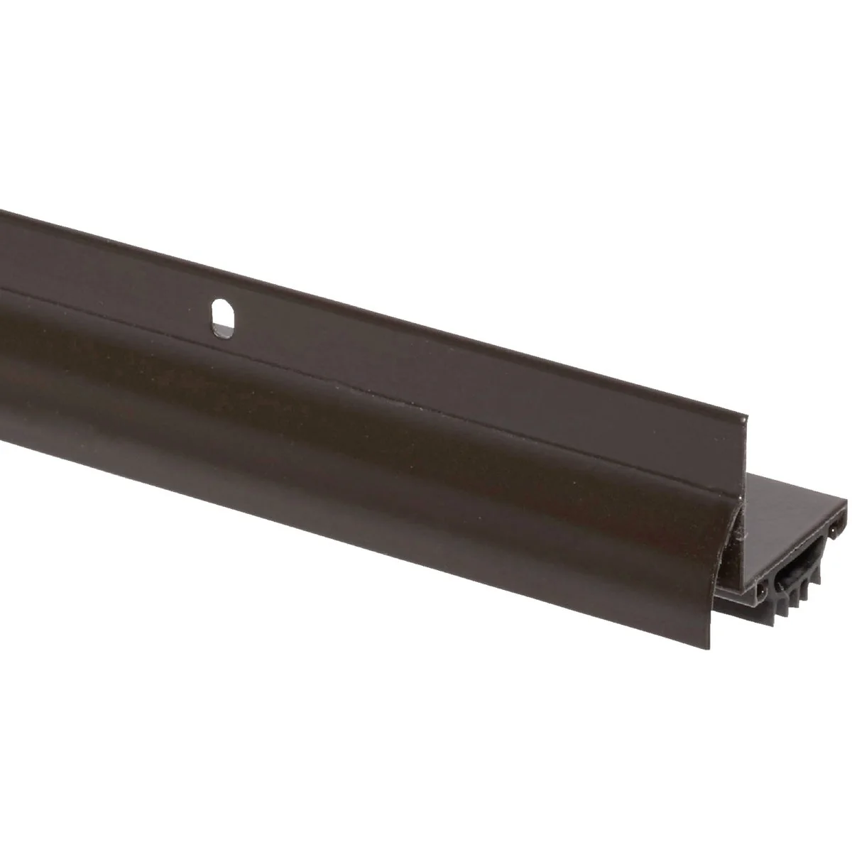 Solid M-D 1.75 In. W. x 1.25 In. H. x 36 In. L. Bronze Vinyl L-Shaped Door Bottom with Drip Cap for 1-3 8 1-3 4 In. Door Elite