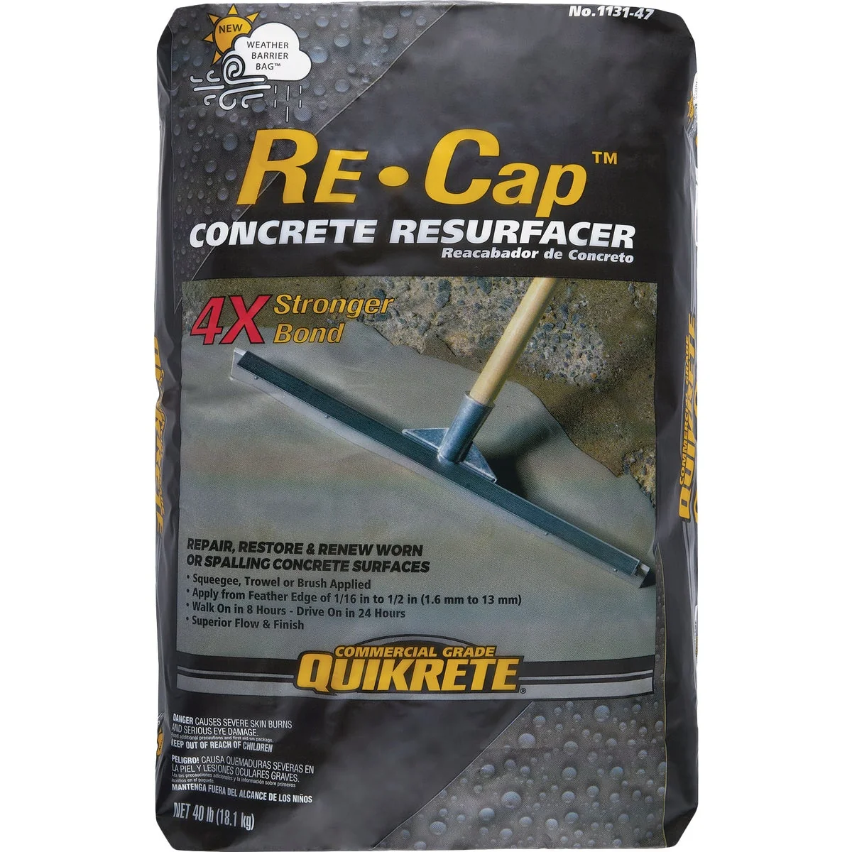 Artisan Quikrete Re-Cap 40 Lb. Portland Cement Base Concrete Resurfacer First-Class