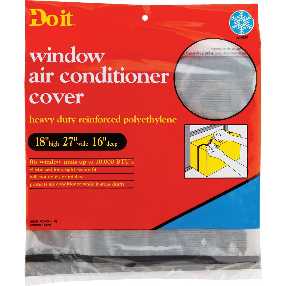 Original Design Do it 18 x 27 x 16 6 mil Rectangle Air Conditioner Cover Fine Crafted