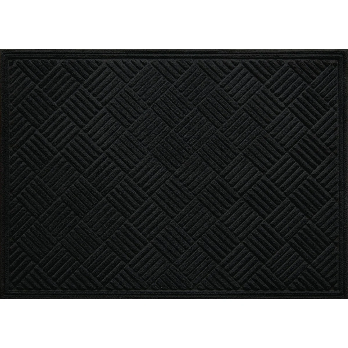 Carefully Designed Multy Home Contours 3 Ft. x 4 Ft. Black Carpet Utility Floor Mat Indoor Outdoor Selected