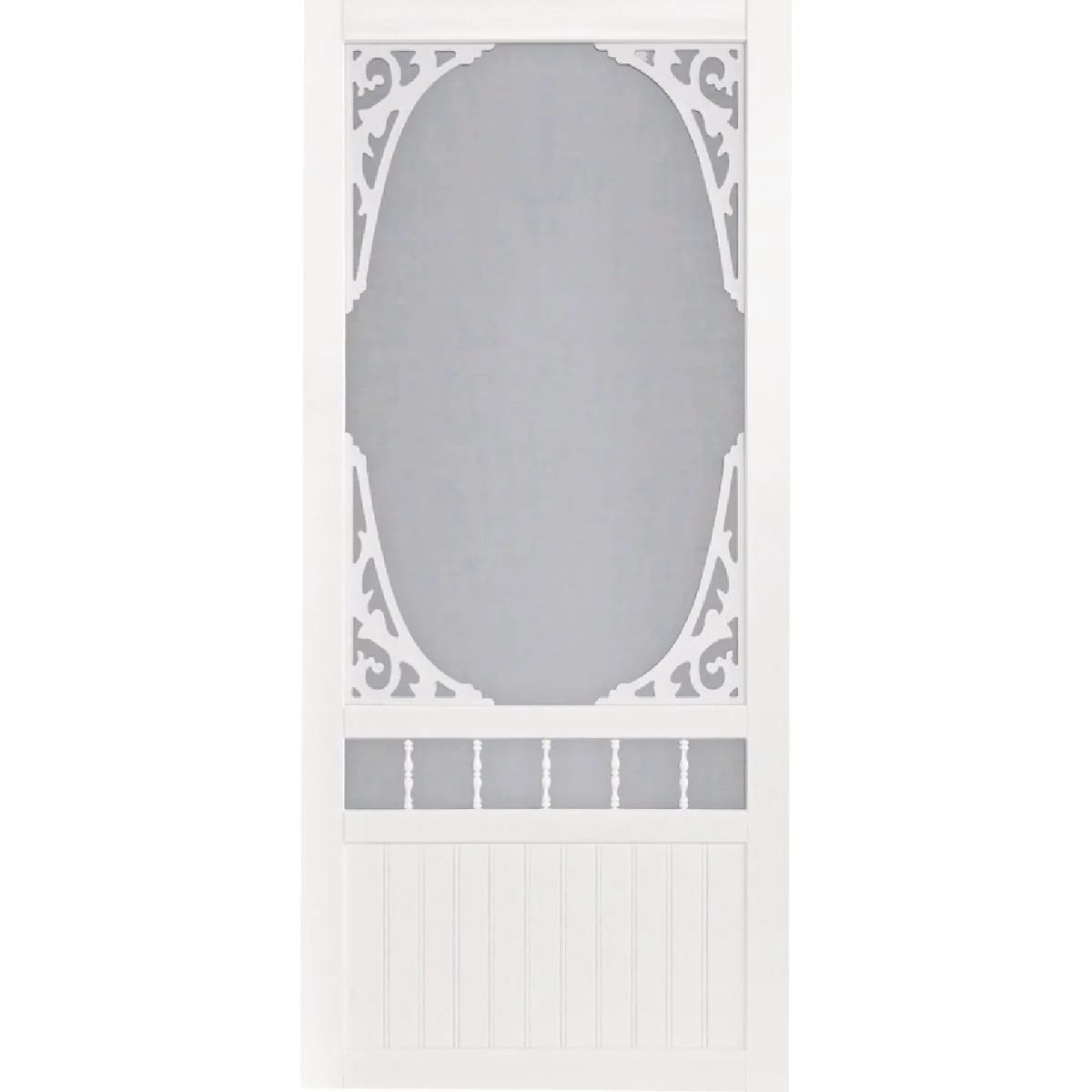 Specialty Screen Tight Springview 36 In. W x 80 In. H x 1 In. Thick White Vinyl Screen Door Top-Quality