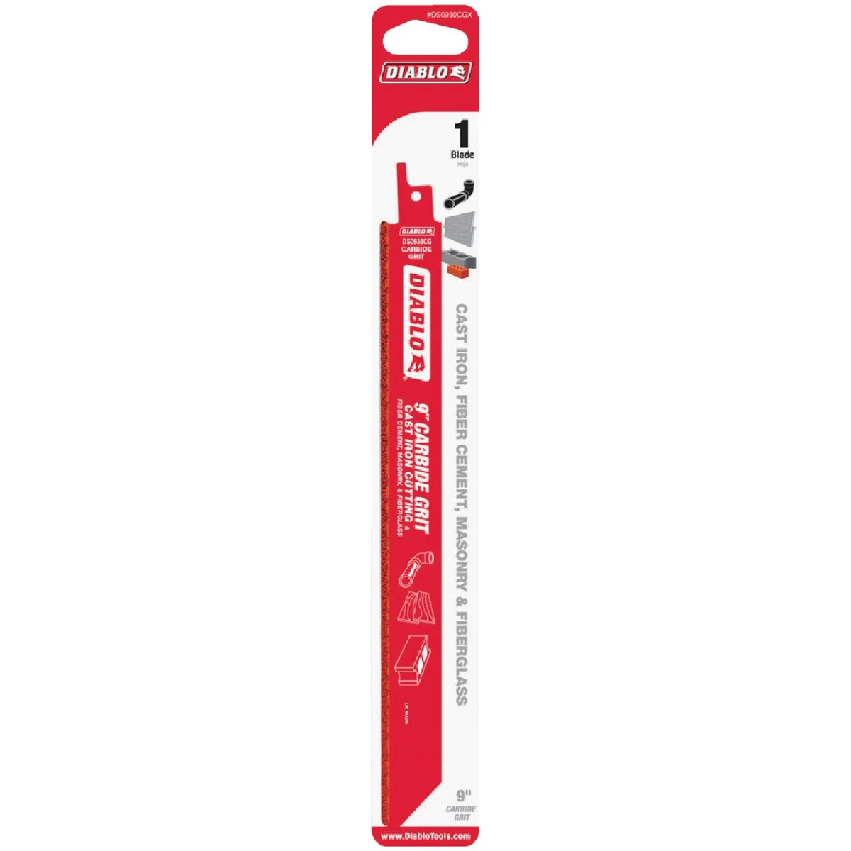 Detailed Diablo 9 In. Carbide Grit Reciprocating Saw Blade Enhanced