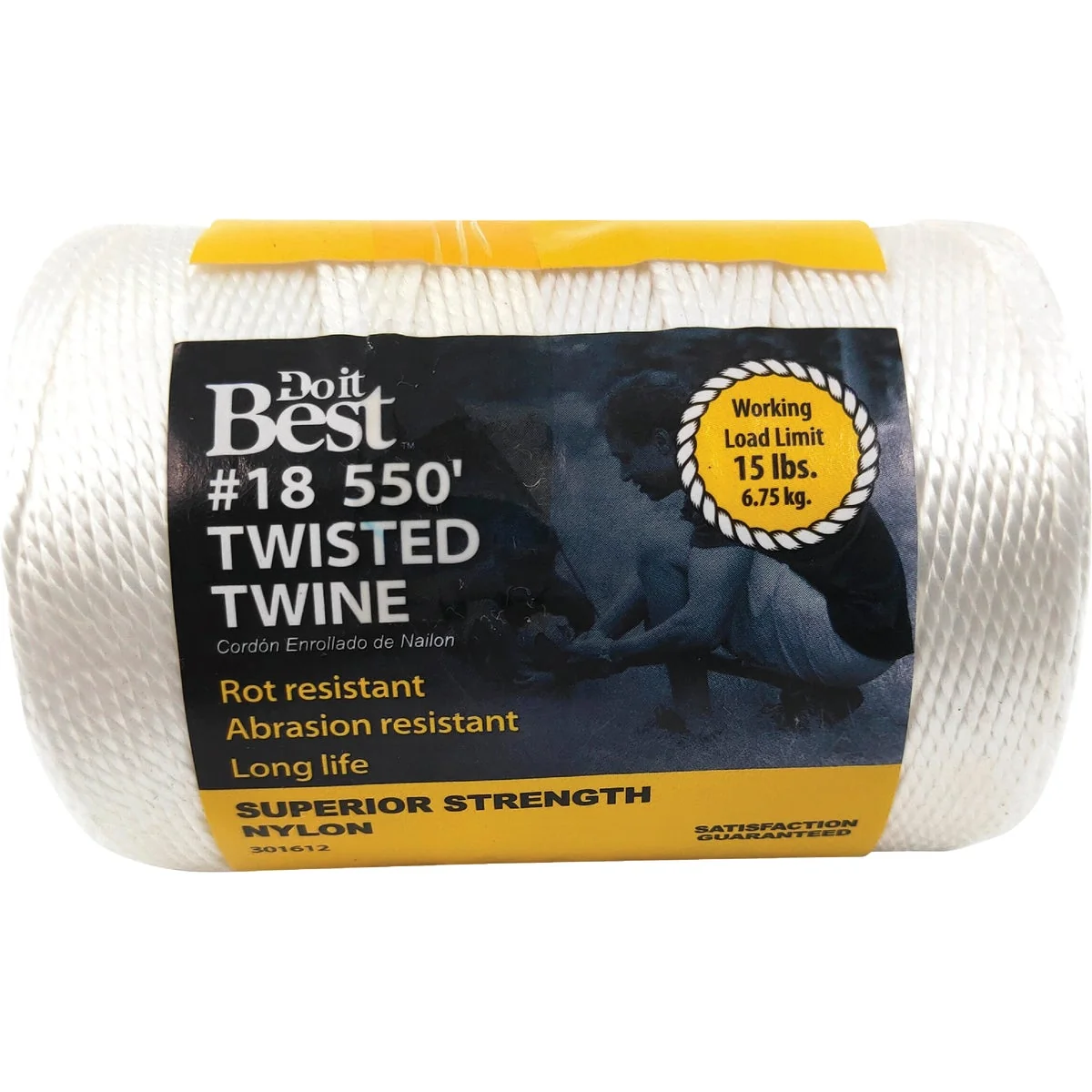 Top-Quality Do it 18 x 550 Ft. White Nylon Twisted Twine Prestigious