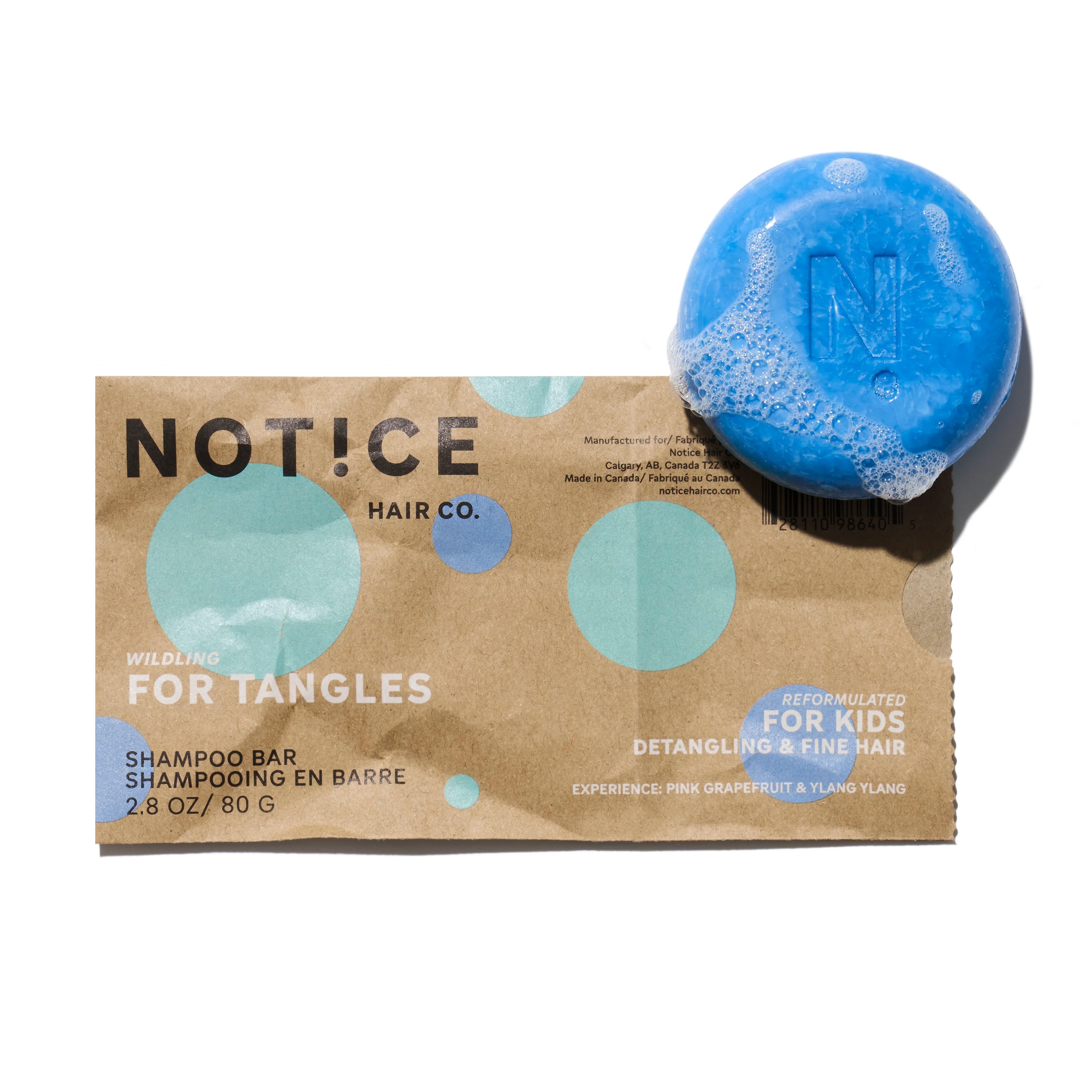 Smooth NOTICE Hair Co Kids Shampoo Bar – For Tangles Reliable