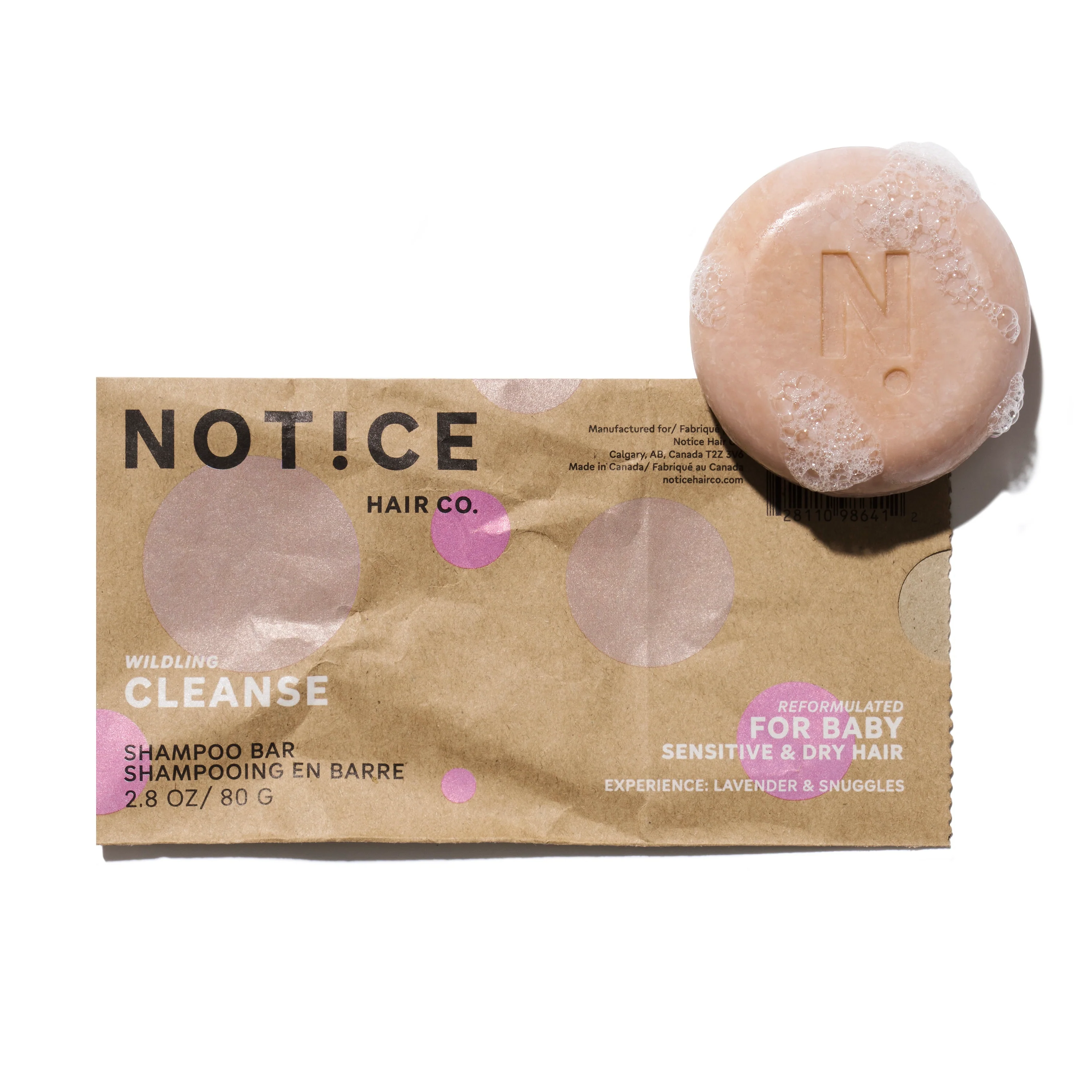 Soft NOTICE Hair Co Baby Cleanse Shampoo Bar – Sensitive Dry Hair Proven