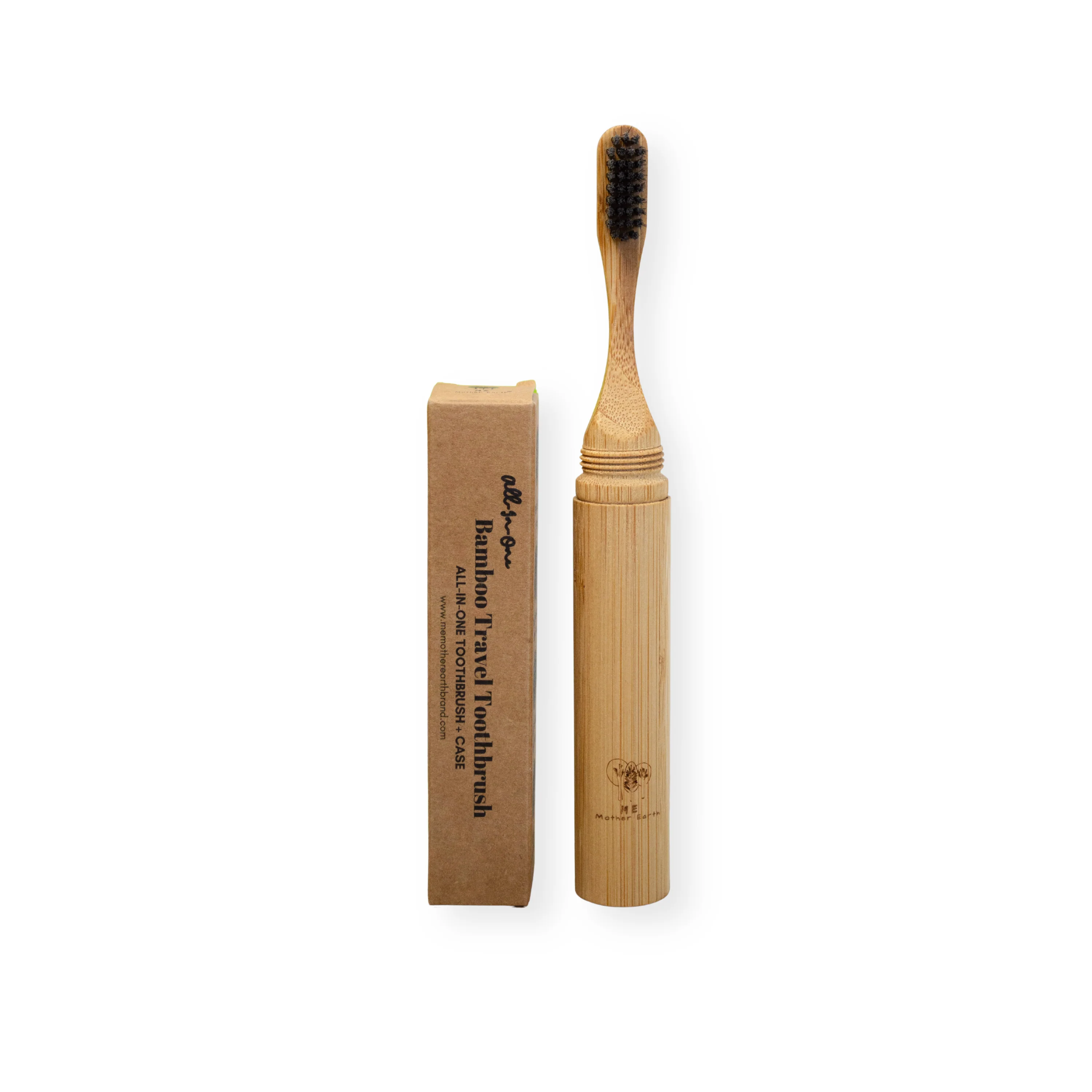 High-Quality Me Mother Earth All-in-One Bamboo Travel Toothbrush 2.0 – Castor Oil Bristles Sustainable